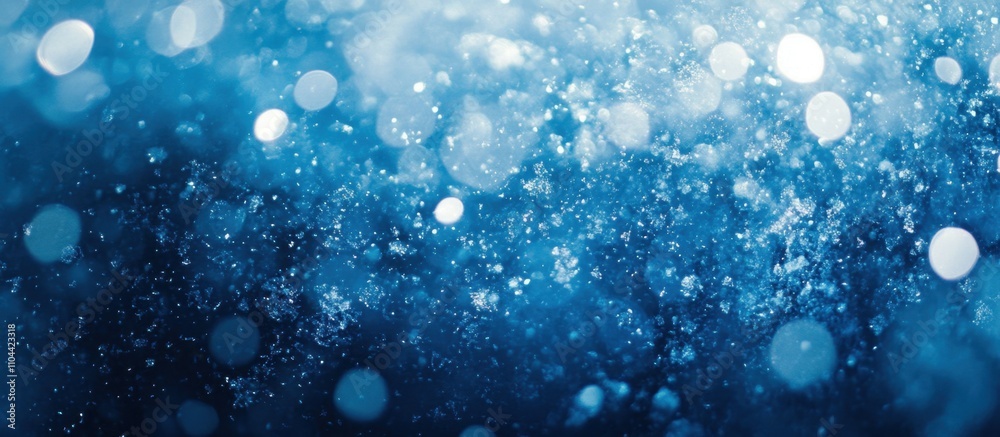 Abstract winter background with snowflakes and copy space, in a blue color palette, with white, bokeh effects Generative AI Abstract winter background with snowflakes and copy space, in a blue color palette, with white, bokeh effects Generative AI