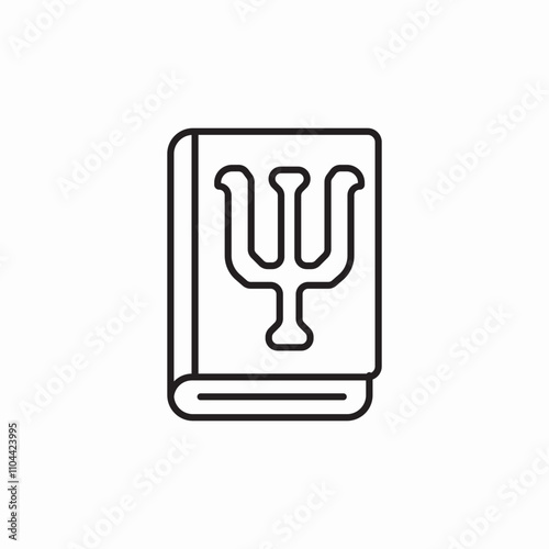 psychology book icon sign vector