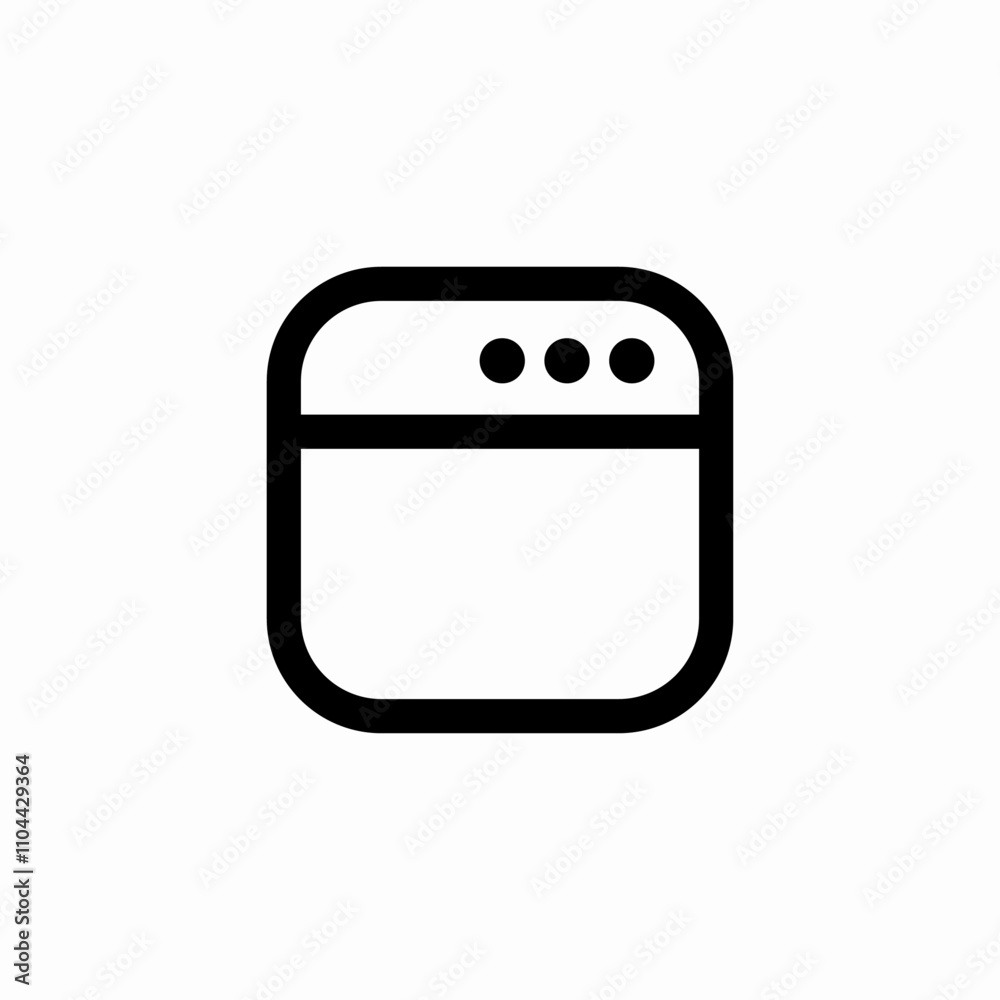 website webpage icon sign vector website webpage icon sign vector