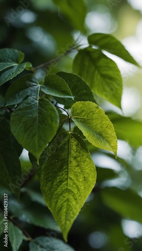 Wallpaper Mural Close-up of green leaves evoking calmness and serenity. Torontodigital.ca