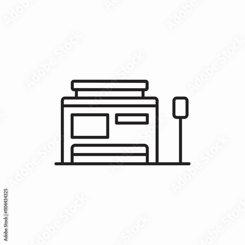 highway store icon sign vector