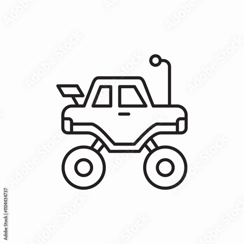 off road truck icon sign vector