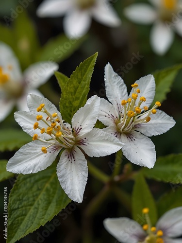 Close-up of Schizogyne glaberrima flowers. photo