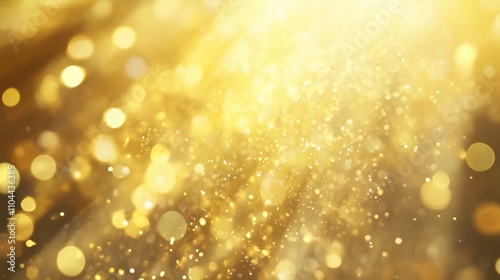 Radiant gold foil background with shimmering light and copy space photo