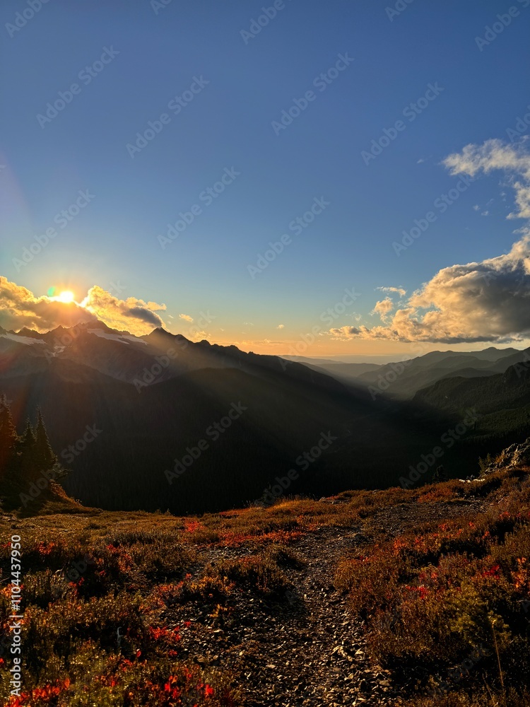 Fototapeta premium Park Butte Trail, Washington