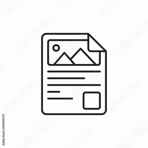 article file icon sign vector