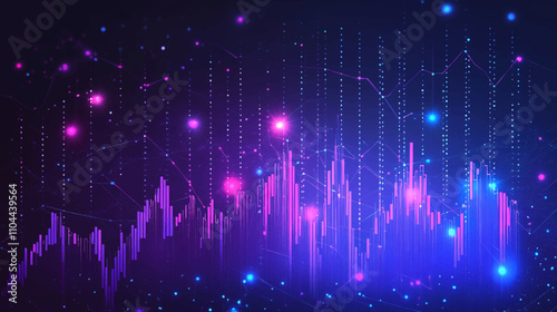 Digital technology metaverse neon blue pink background, cyber information, abstract speed connect communication, innovation future meta tech, internet network connection, Ai big data, illustration 3d