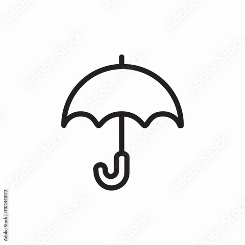 umbrella rain icon sign vector