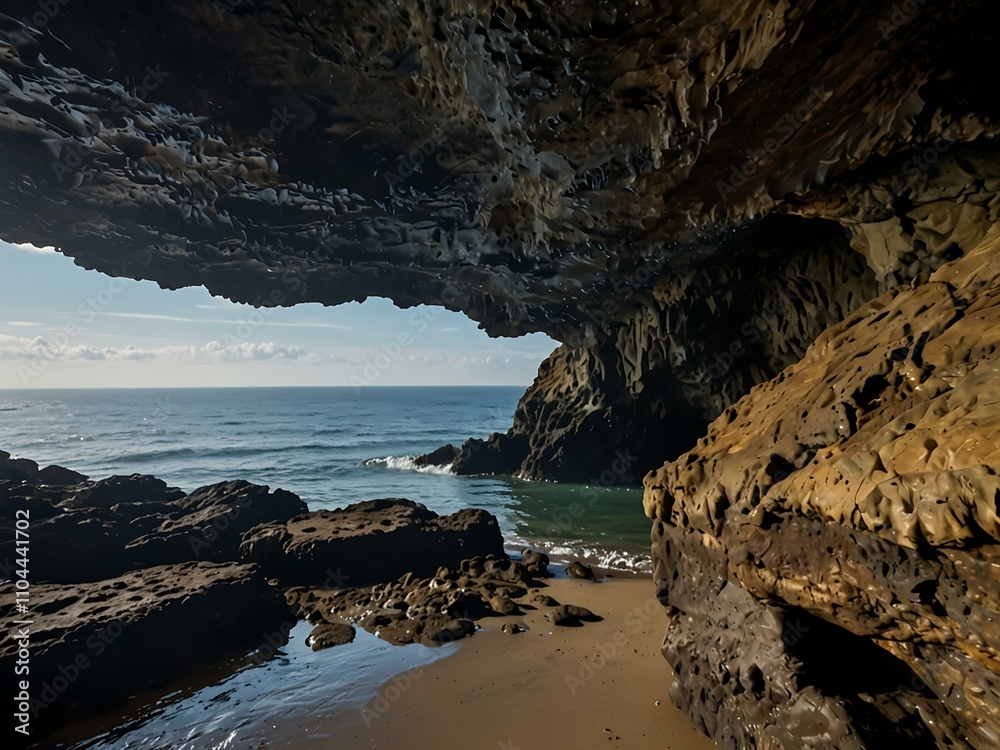 Coastal cave. Coastal cave.