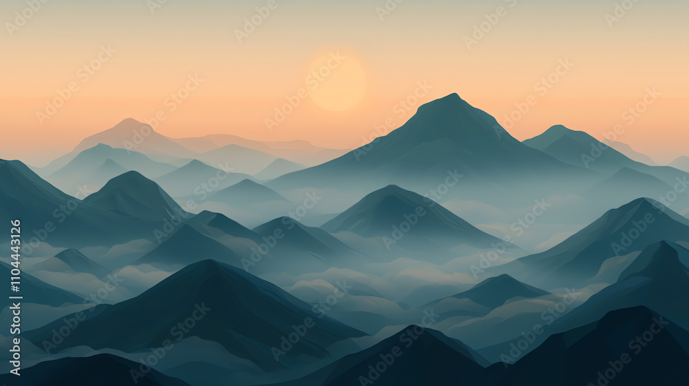 custom made wallpaper toronto digitalSerene sunrise over misty mountains creates a tranquil atmosphere for nature lovers and adventurers