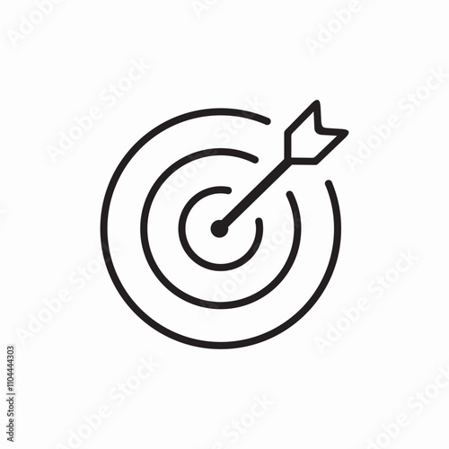 target aim goal icon sign vector