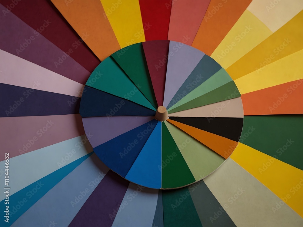Obraz premium Color wheel with various hues and saturation.