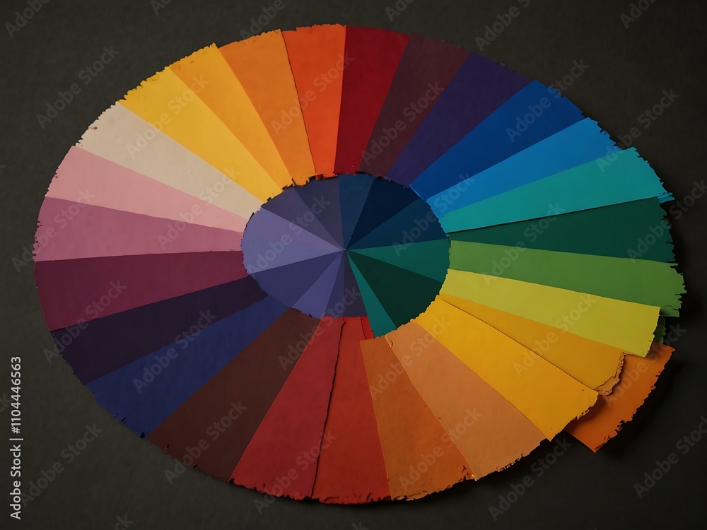 Obraz premium Color wheel with various hues and saturation.