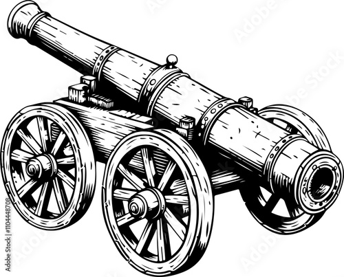 Vintage Cannon Illustration
