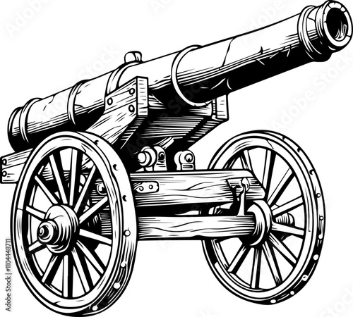 Vintage Cannon Illustration