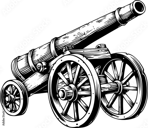 Vintage Cannon Illustration
