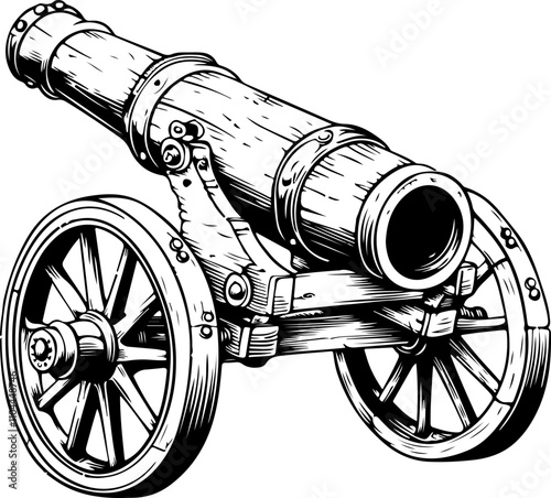 Vintage Cannon Illustration