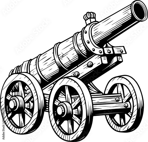 Vintage Cannon Illustration