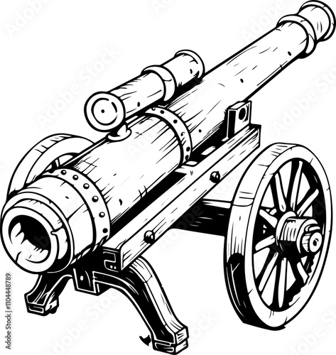 Vintage Cannon Illustration