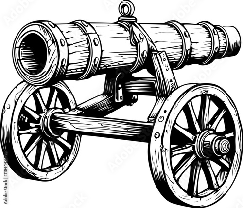Vintage Cannon Illustration