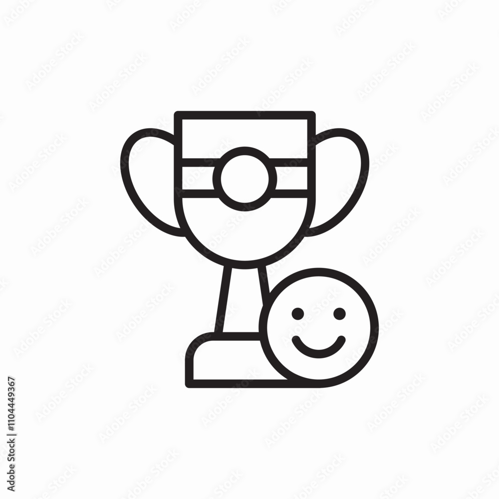 cup happy face icon sign vector cup happy face icon sign vector