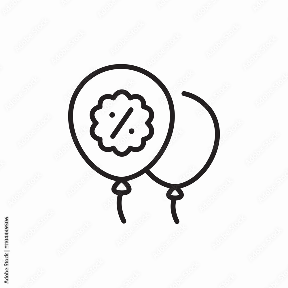 Naklejka premium discount holiday icon sign vector