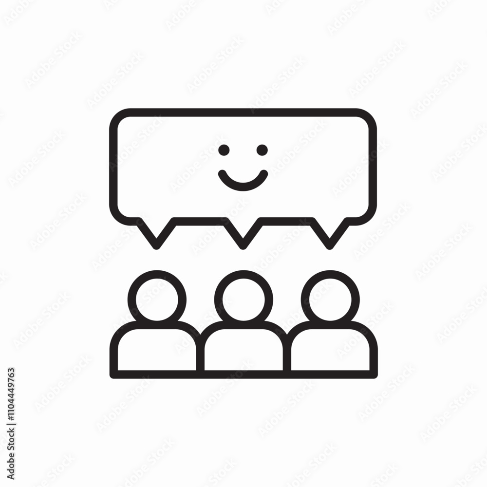 group speech bubble icon sign vector group speech bubble icon sign vector