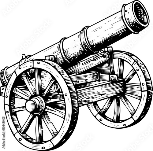 Vintage Cannon Illustration