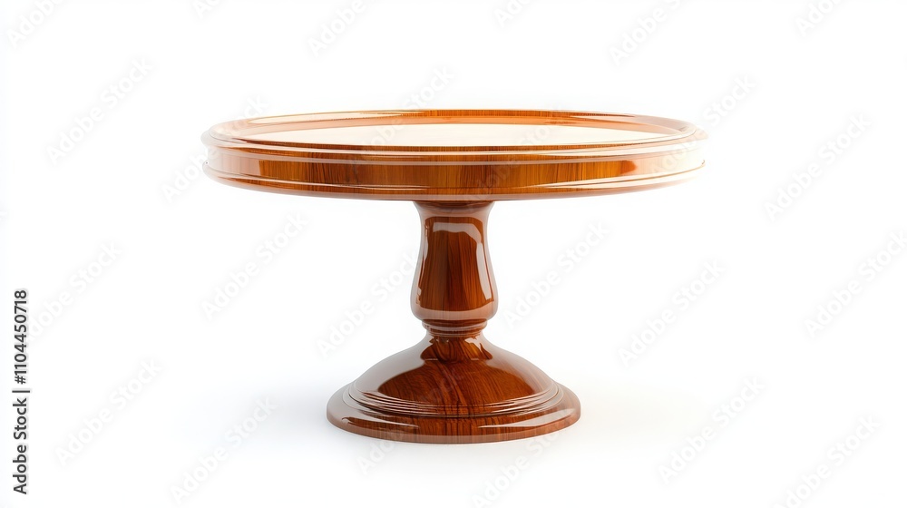 A single cake stand, isolated on white. A single cake stand, isolated on white.