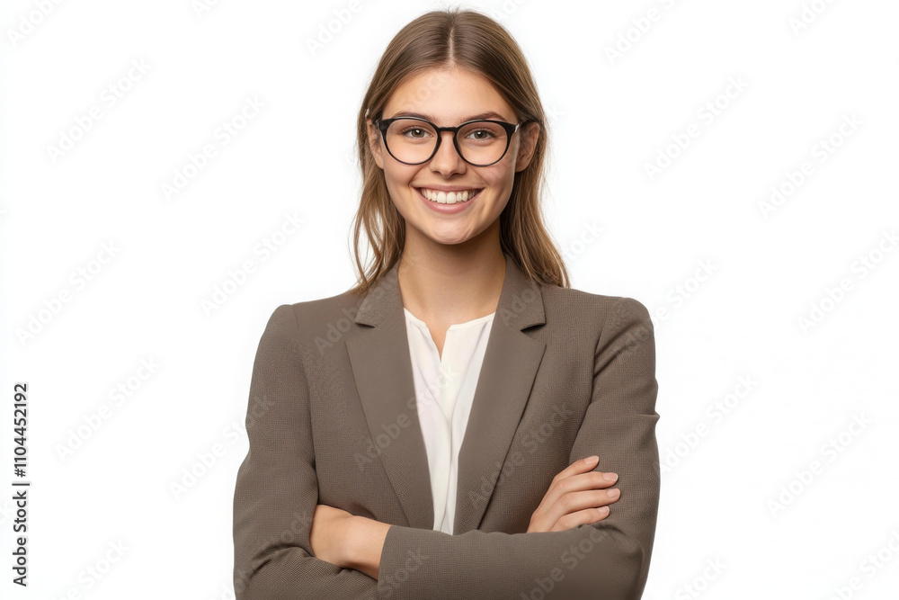 Successful pretty experienced professional lady boss with arms crossed. Self-confident ceo at corporate meeting Successful pretty experienced professional lady boss with arms crossed. Self-confident ceo at corporate meeting