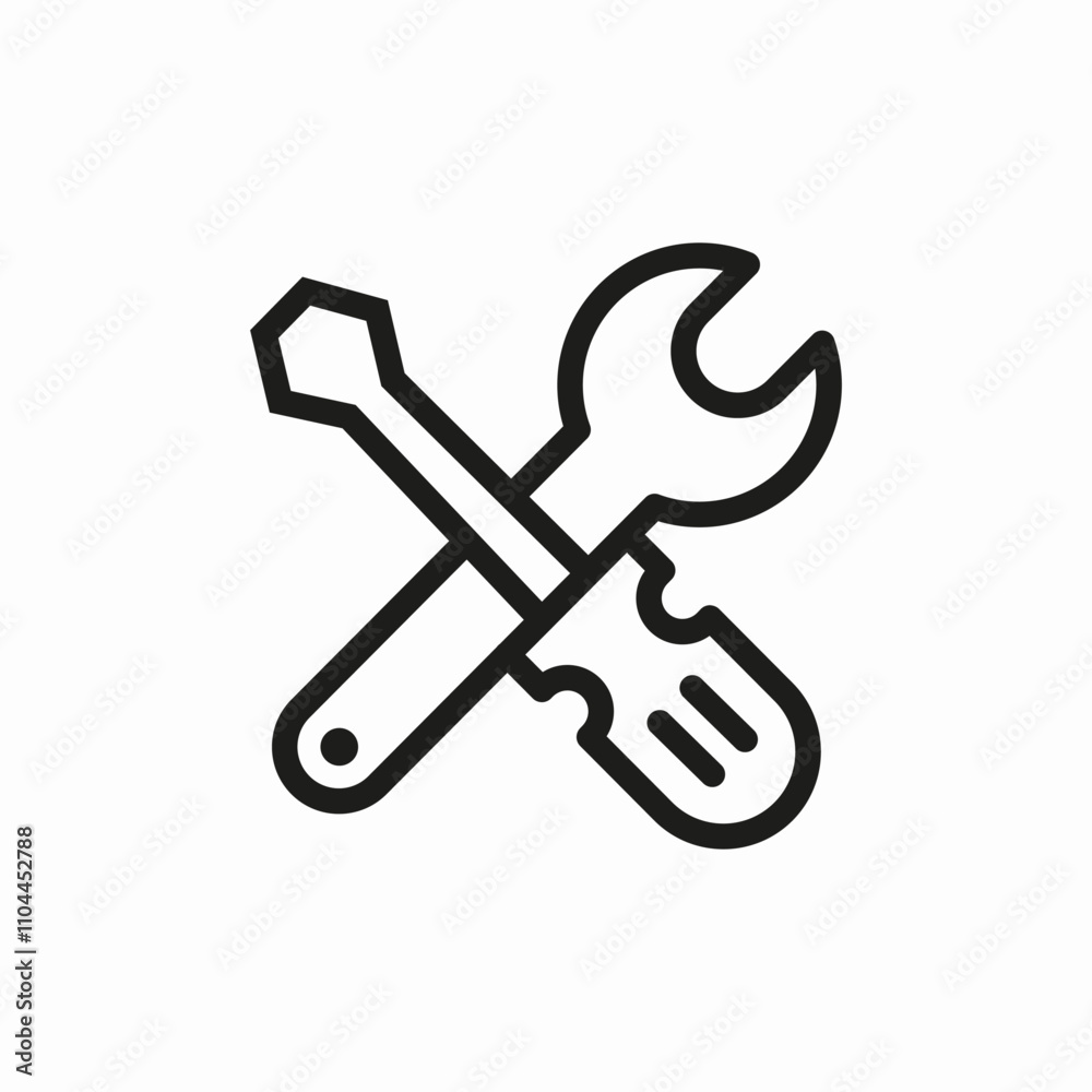 maintenance service icon sign vector