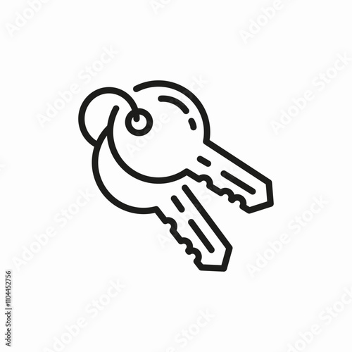 keys protection icon sign vector