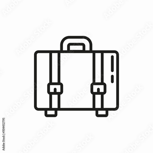 luggage baggage icon sign vector