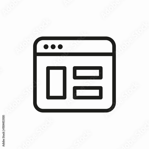 website page icon sign vector