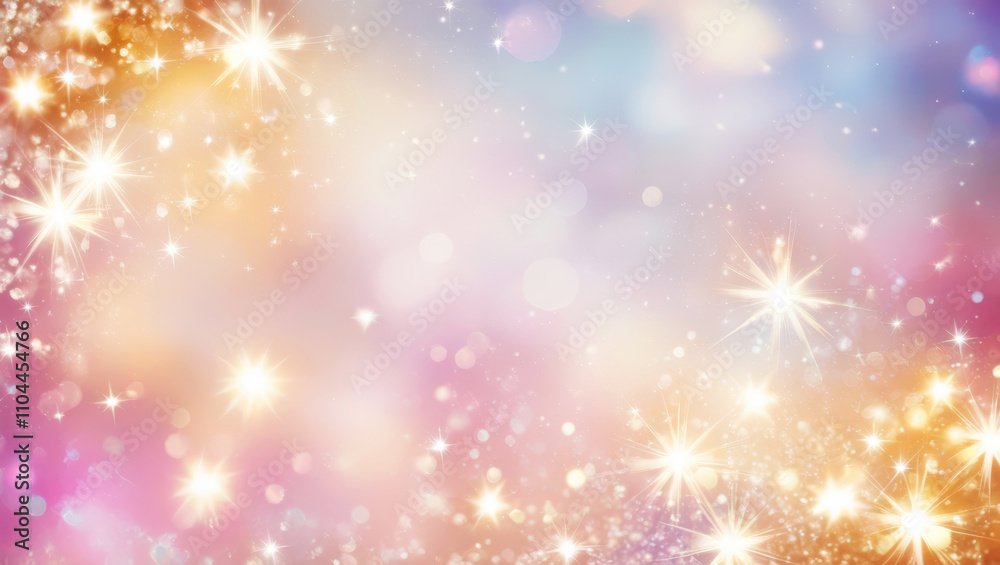 Soft sparkling background with blurred star-shaped glowing lights. The vivid bokeh stars and shimmering effect evoke elegance and festivity, suitable for holiday or party themes Soft sparkling background with blurred star-shaped glowing lights. The vivid bokeh stars and shimmering effect evoke elegance and festivity, suitable for holiday or party themes