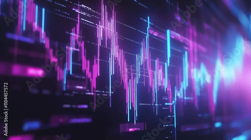 Digital technology futuristic big data orange purple background, cyber nano information, abstract communication, Ai innovation future tech data, internet network speed connection line dot illustration