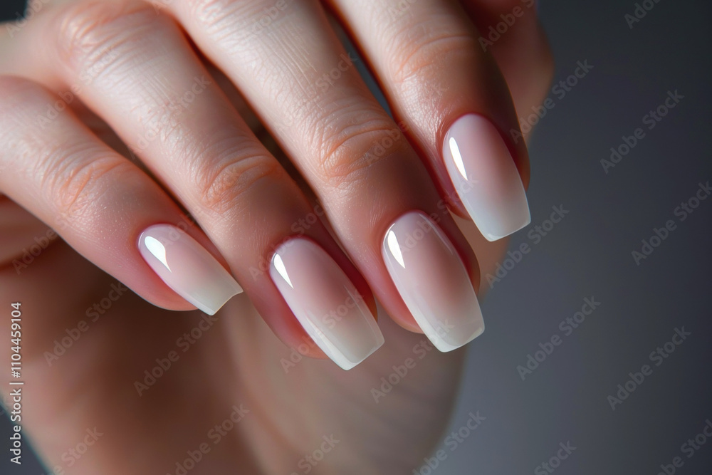 French manicure beautiful nails Generative AI French manicure beautiful nails Generative AI