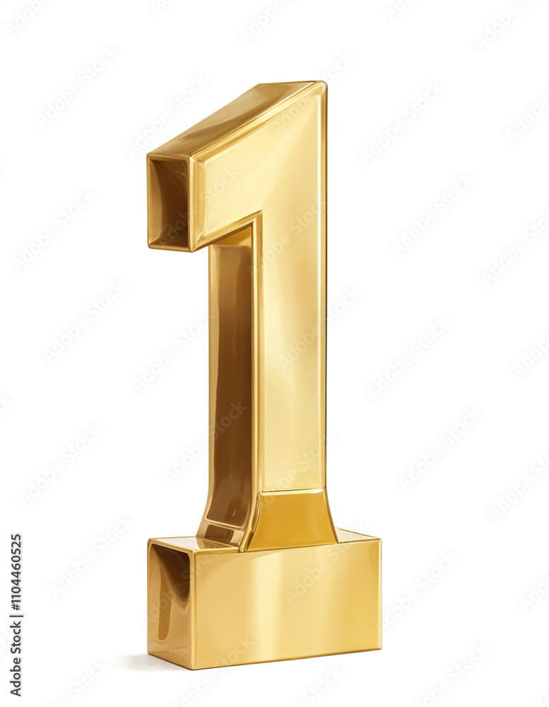 Golden Number One Trophy Award Winner First Place Prize Golden Number One Trophy Award Winner First Place Prize