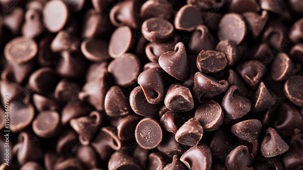 close-up of dark chocolate chip background.ai generative close-up of dark chocolate chip background.ai generative