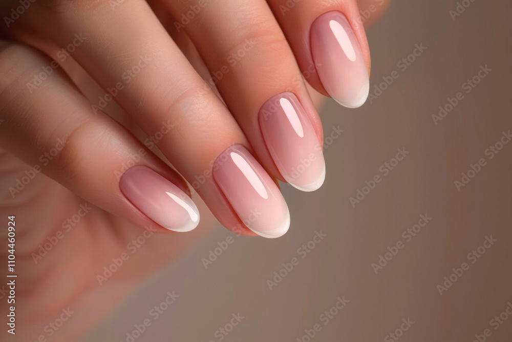 French manicure beautiful nails Generative AI French manicure beautiful nails Generative AI