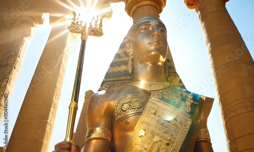 Pharaoh Statue in Ancient Style