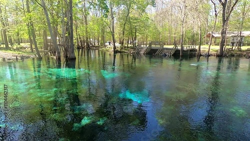 View of Ginnie Springs in central Florida USA  photo