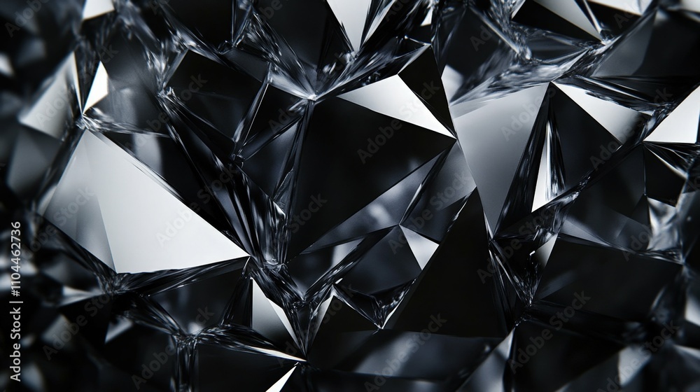 Black diamond with detailed facets on a contrasting black and white background, close up with high detail, sharp lighting, Black diamond with detailed facets on a contrasting black and white background, close up with high detail, sharp lighting,