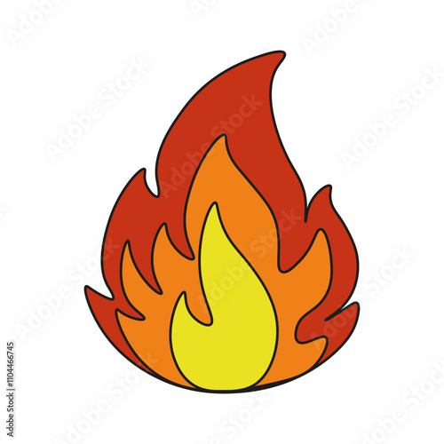 decorative fire drawing