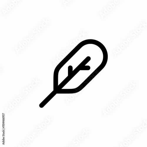 feather pen icon sign vector