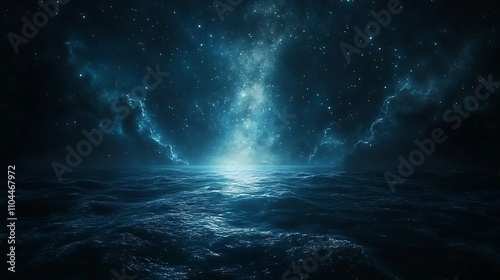Beautiful night sky with stars and the Milky Way galaxy space background