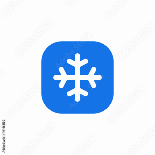 snowflake cold icon sign vector