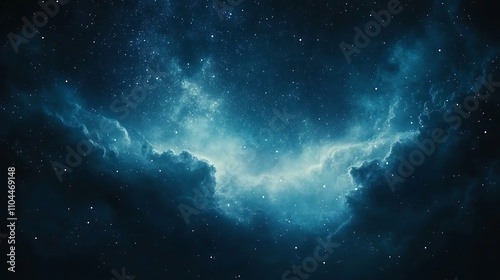 Beautiful night sky with stars and the Milky Way galaxy space background