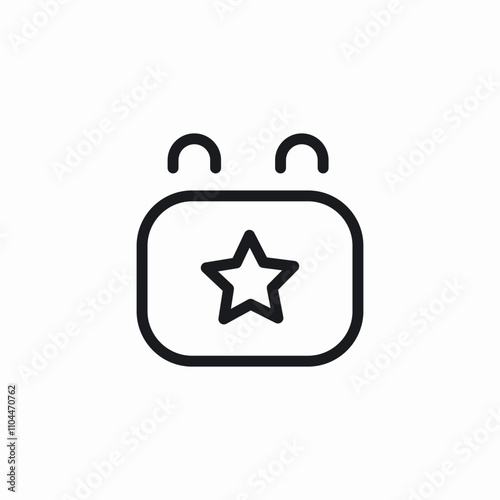 calendar star event icon sign vector