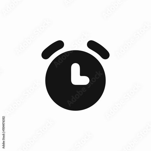 alarm clock icon sign vector